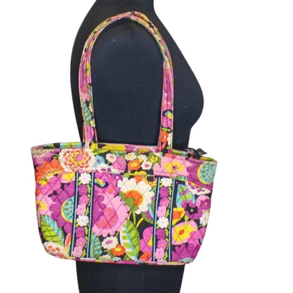 Vera Bradley Glenna Va Va Bloom Tote Shoulder Bag Floral Flower Power - Picture 2 of 4